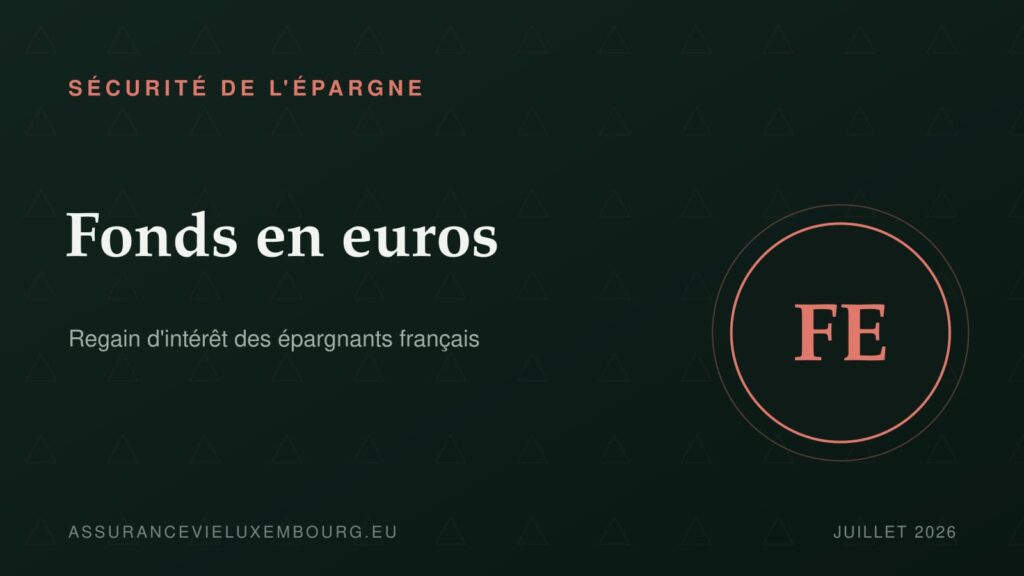 SÉCURITÉ DE L'ÉPARGNE : Fonds en euros