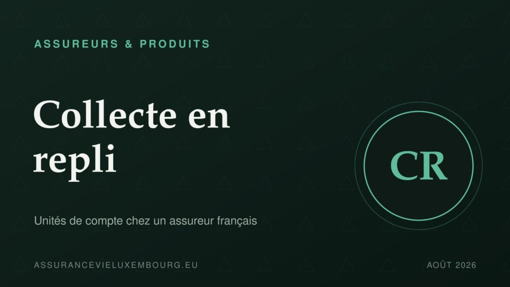 ASSUREURS & PRODUITS : Collecte en repli