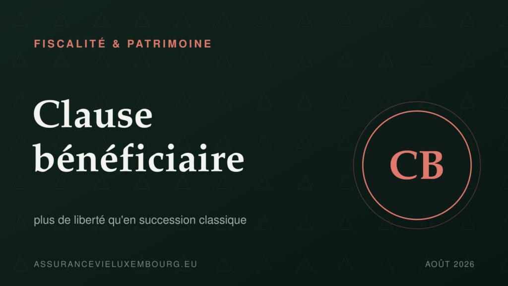 FISCALITÉ & PATRIMOINE : Clause bénéficiaire