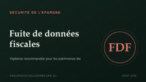 SÉCURITÉ DE L'ÉPARGNE : Fuite de données fiscales