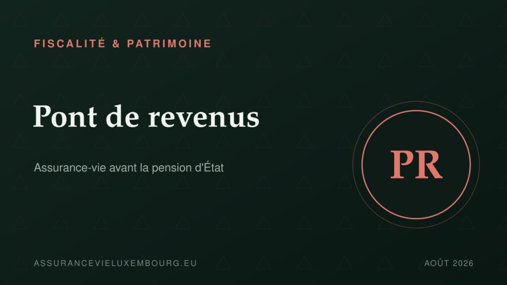 FISCALITÉ & PATRIMOINE : Pont de revenus