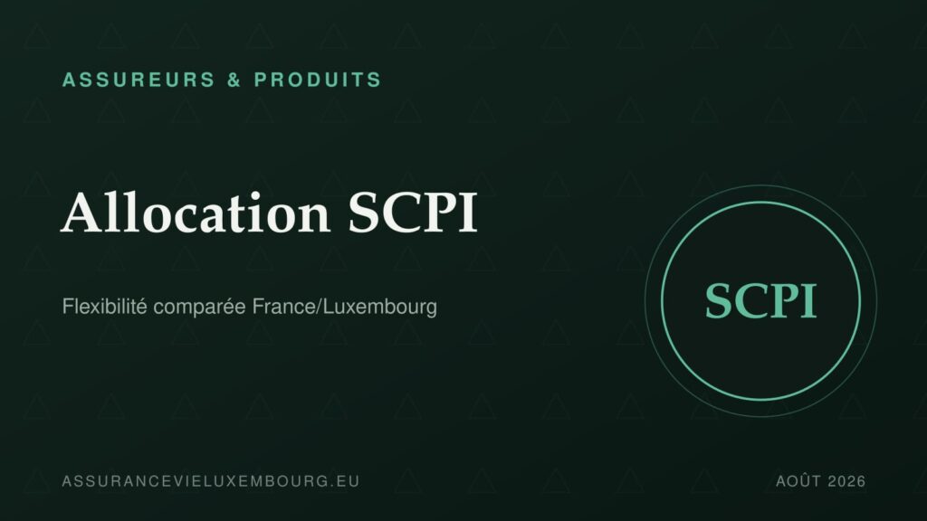ASSUREURS & PRODUITS : Allocation SCPI