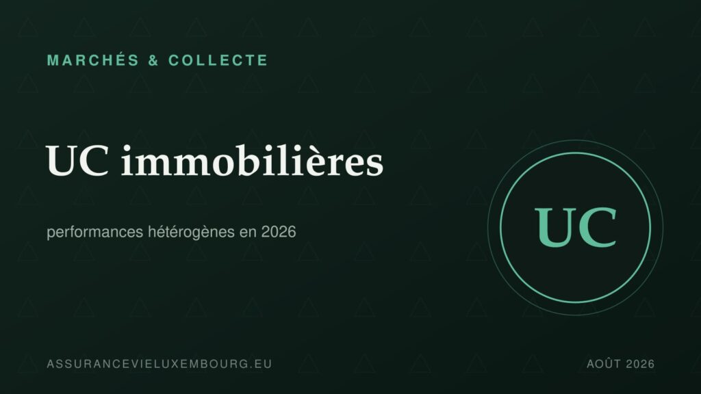 MARCHÉS & COLLECTE : UC immobilières
