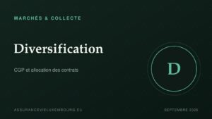 MARCHÉS & COLLECTE : Diversification