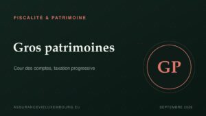 FISCALITÉ & PATRIMOINE : Gros patrimoines