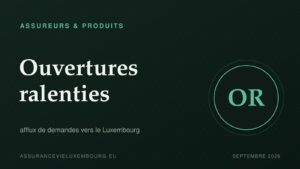 ASSUREURS & PRODUITS : Ouvertures ralenties