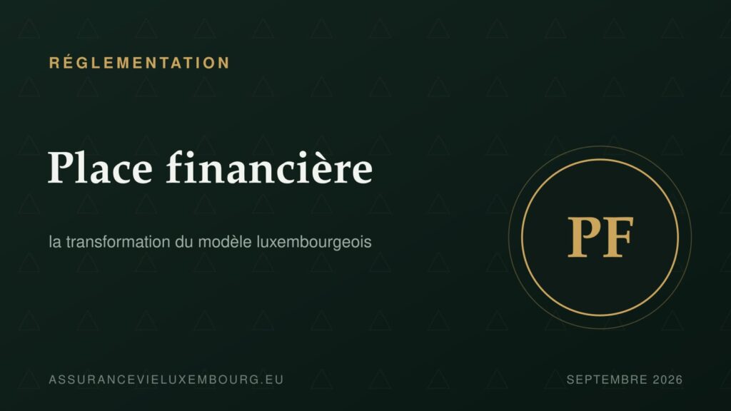 RÉGLEMENTATION : Place financière
