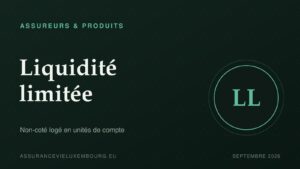 ASSUREURS & PRODUITS : Liquidité limitée