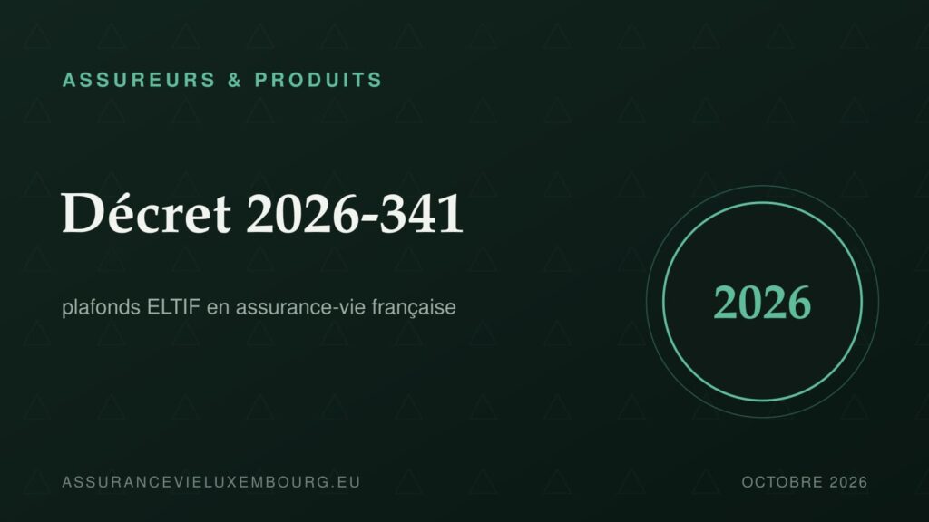 ASSUREURS & PRODUITS : Décret 2026-341